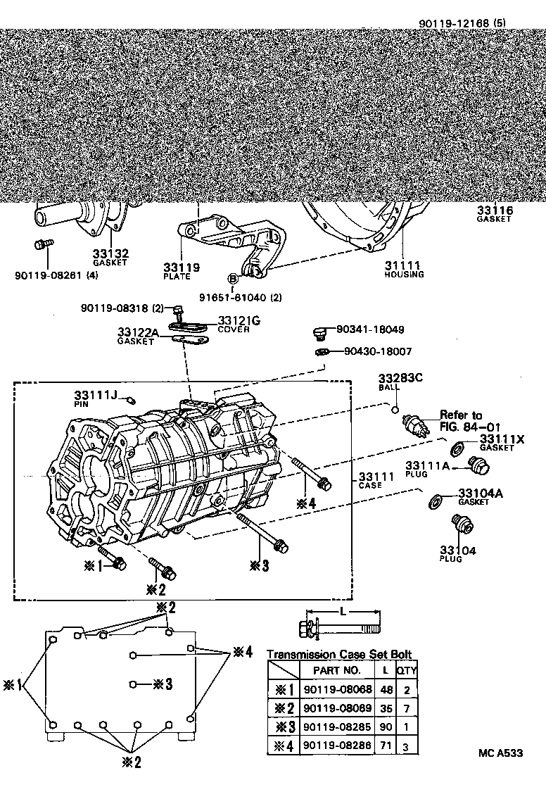 33101-30040 CASE, MANUAL TRANSMISSION product image