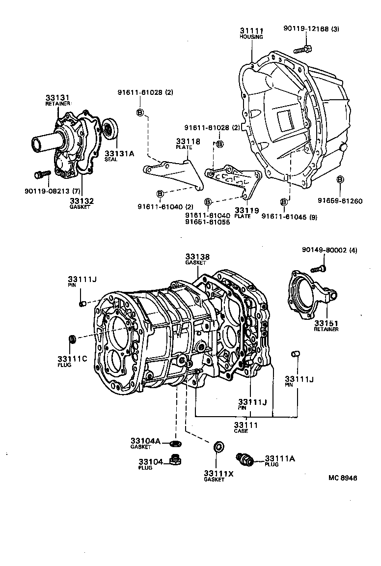 33119-22040 PLATE, STIFFENER, LH(MTM) product image