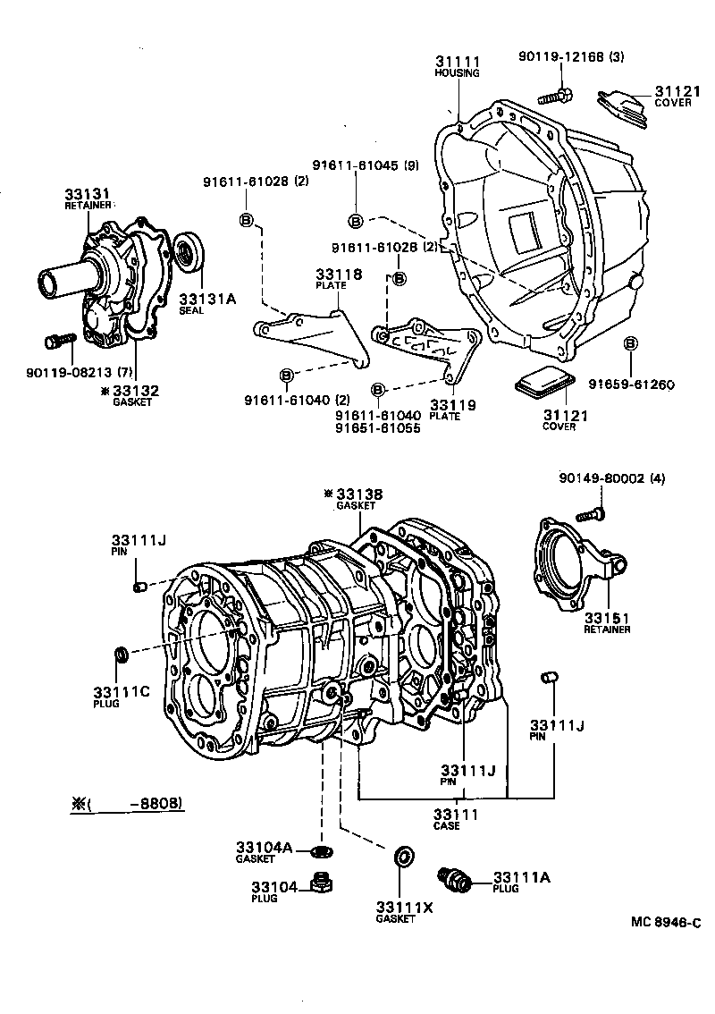 33101-30040 CASE, MANUAL TRANSMISSION product image