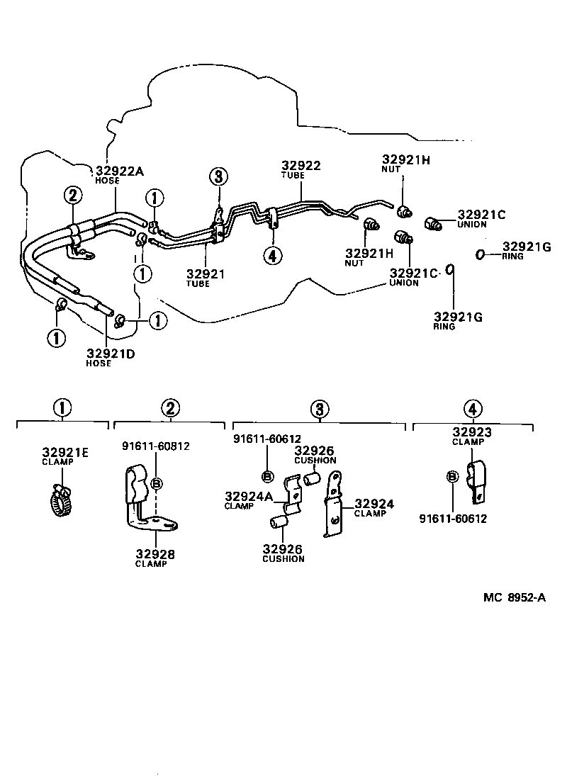 32941-20091 HOSE(FOR OIL COOLER INLET) product image