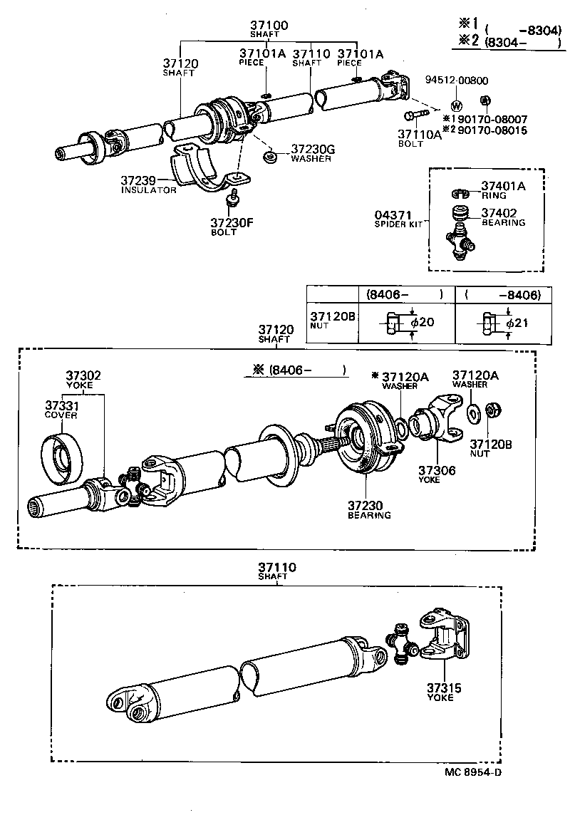 37110-21070 SHAFT ASSY, PROPELLER product image