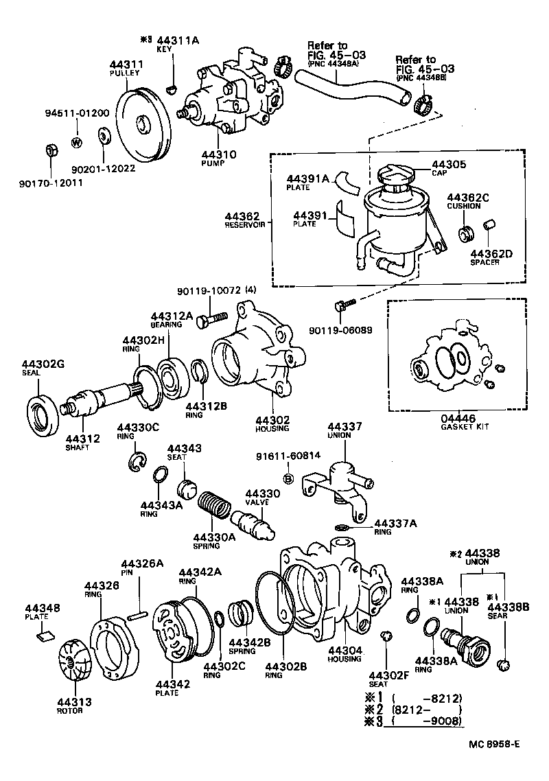 44360-20060 RESERVOIR, OIL(FOR VANE PUMP) product image