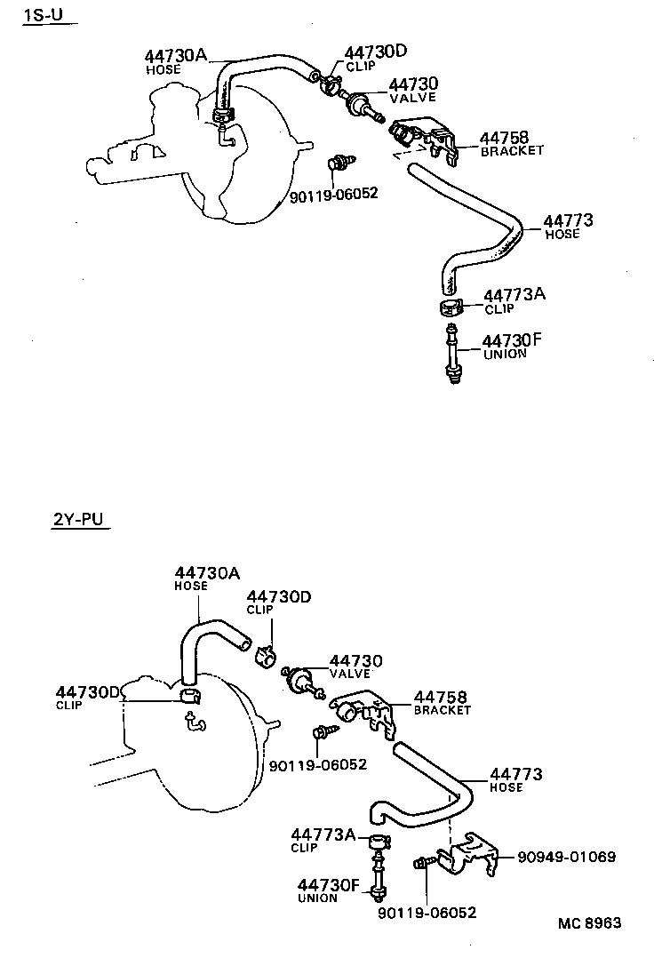 44610-20870 BOOSTER ASSY, BRAKE product image