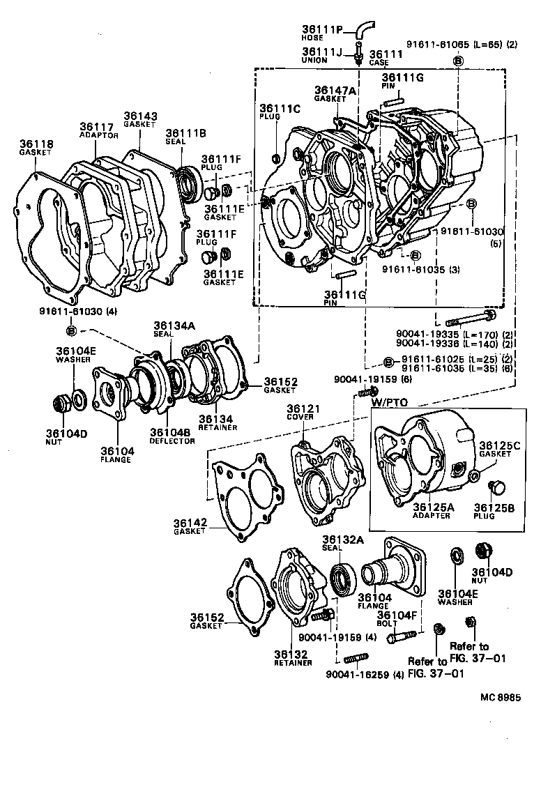 33142-87303 GASKET, TRANSFER ADAPTER product image