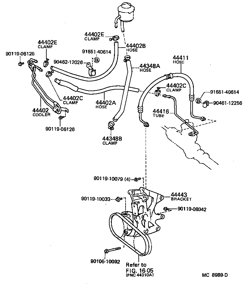44410-20050 HOSE, PRESSURE FEED product image