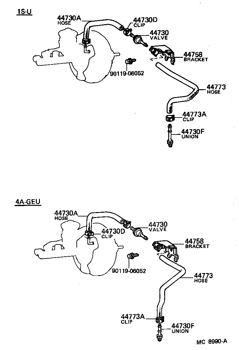 44774-14010 HOSE, UNION TO CONNECTOR TUBE product image