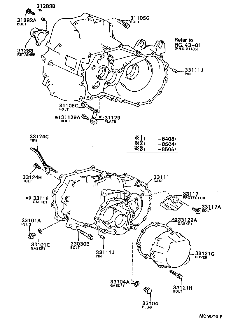 33111-16040 CASE, MANUAL TRANSMISSION product image