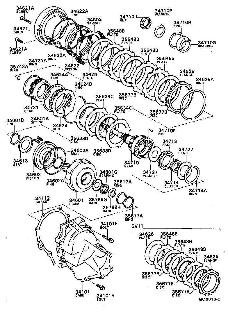 34601-32010 DRUM SUB-ASSY, OVERDRIVE DIRECT CLUTCH product image