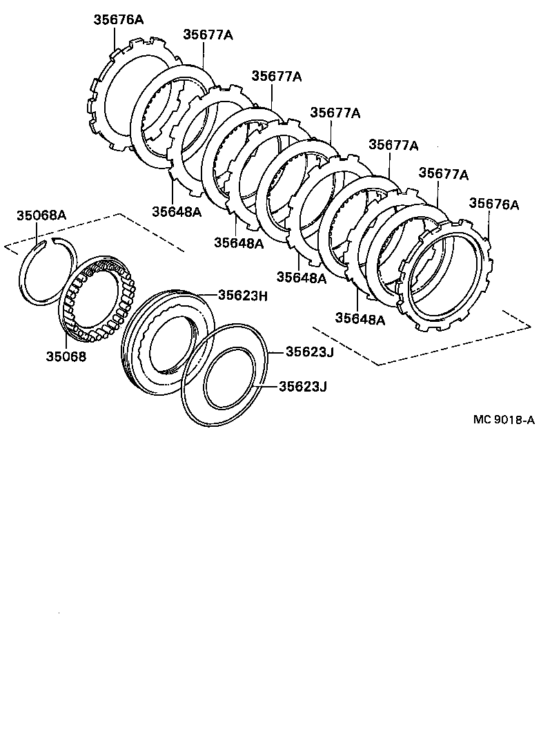35623-12010 PISTON, 1ST & REVERSE BRAKE product image