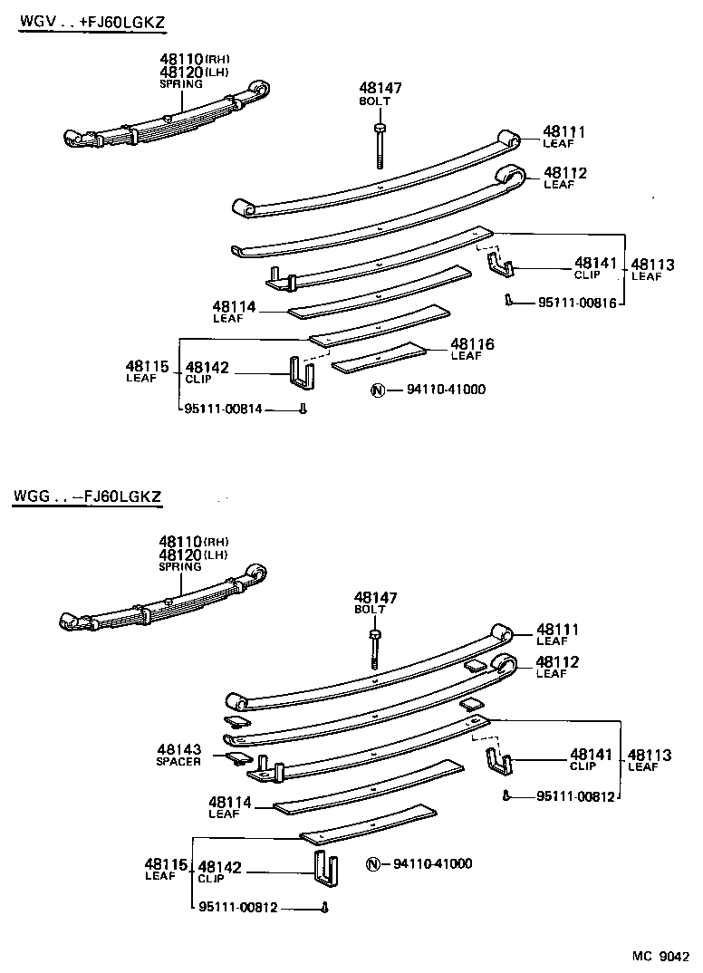 48412-60021 BRACKET, FRONT SPRING(FOR REAR RH) product image