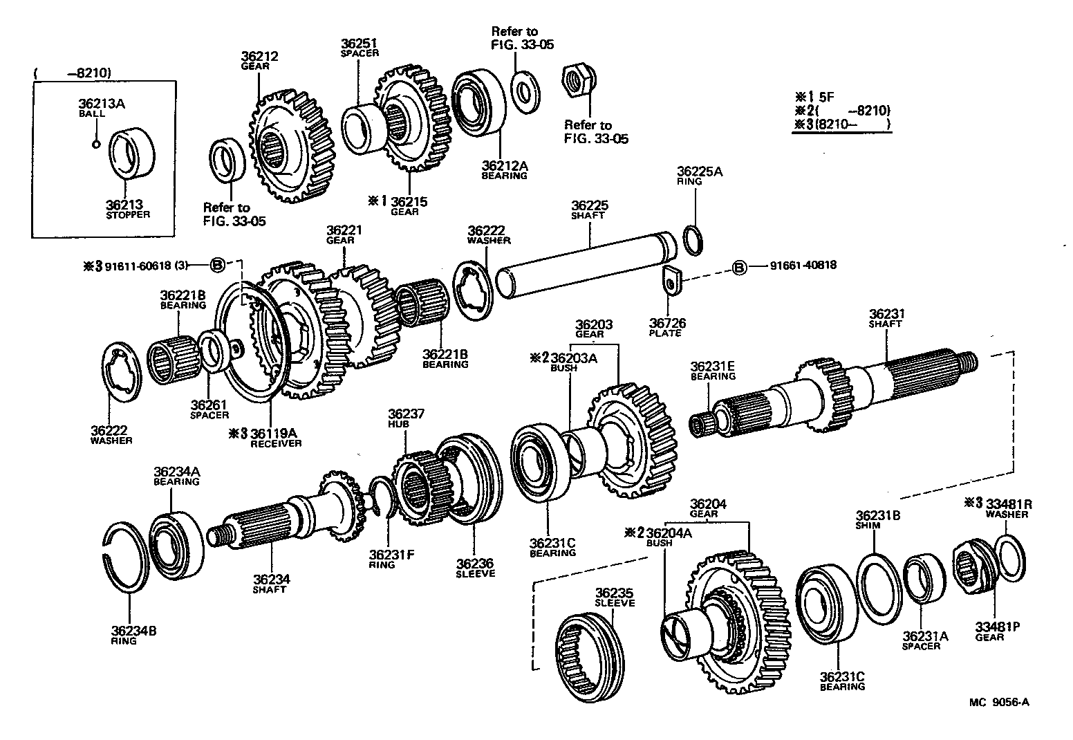 36221-60050 GEAR, TRANSFER IDLER product image