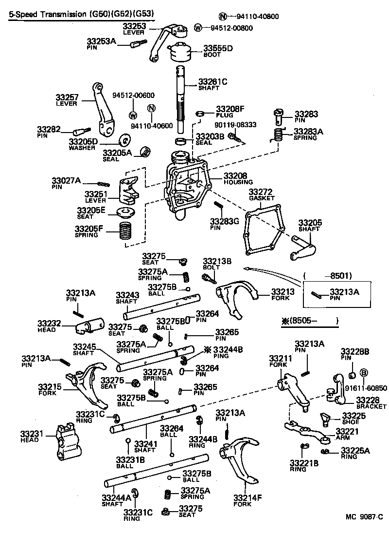 90331-12002 PLUG, TIGHT(FOR SHIFT LEVER SHAFT HOUSING) product image