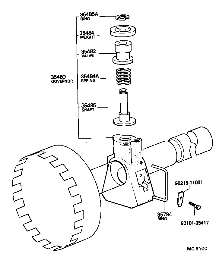 35482-28020 VALVE, GOVERNOR product image