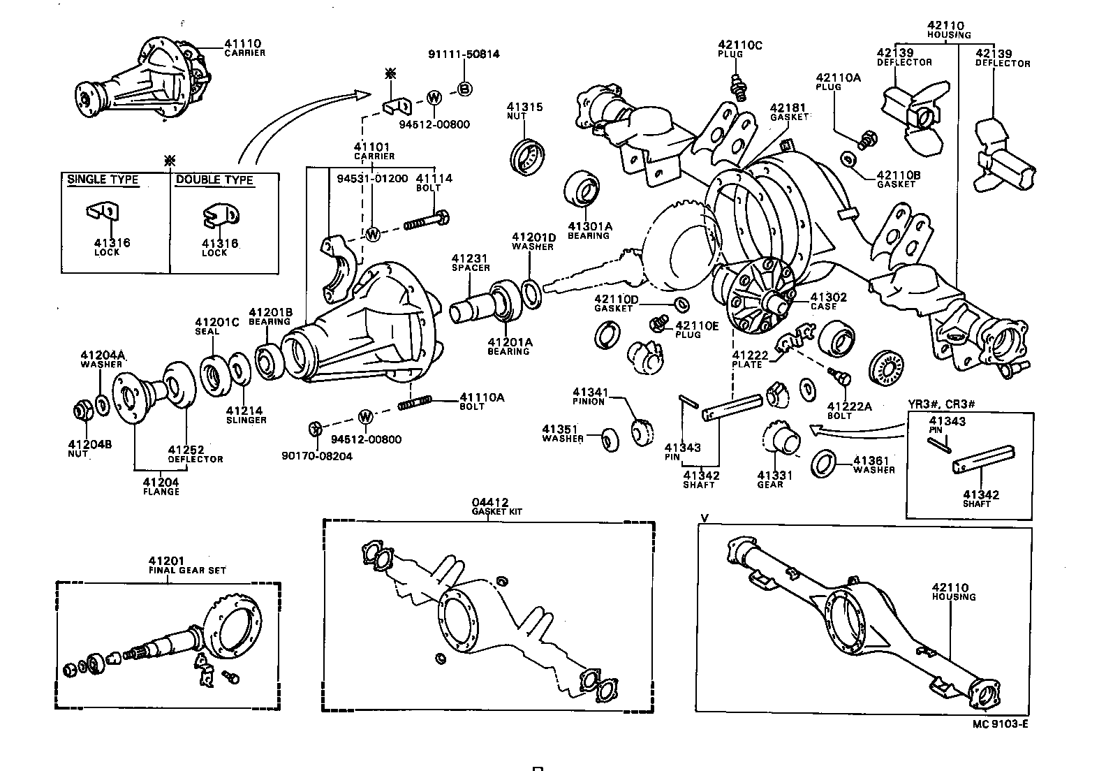42110-28100 HOUSING ASSY, REAR AXLE product image