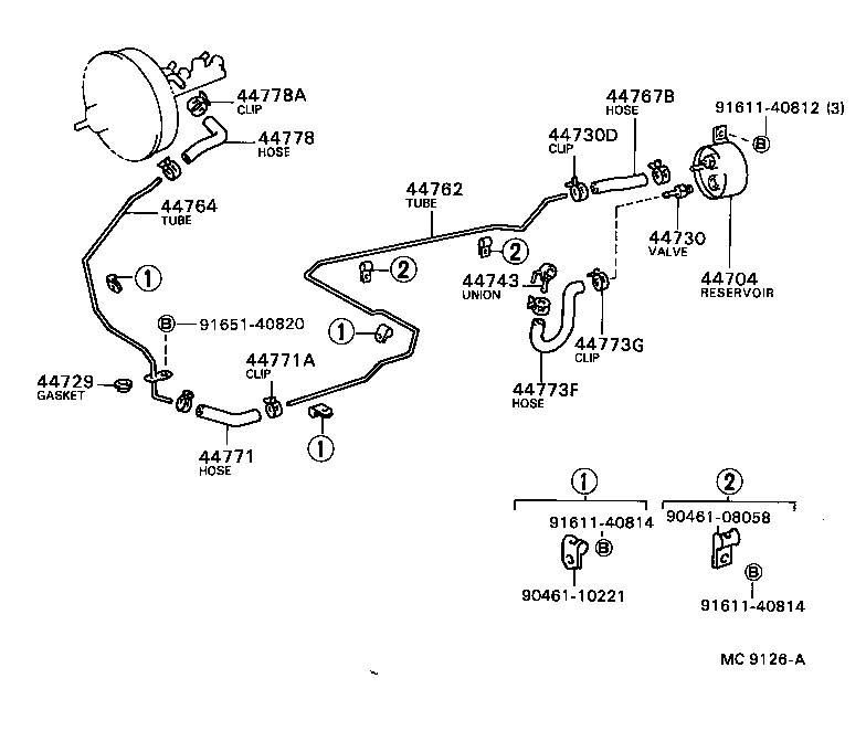 44610-28181 BOOSTER ASSY, BRAKE product image