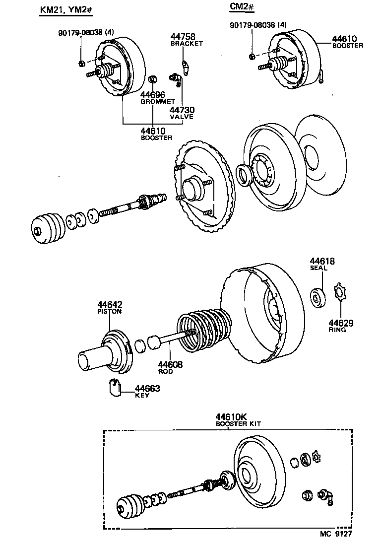 44606-28120 PUSH ROD SUB-ASSY, BOOSTER product image