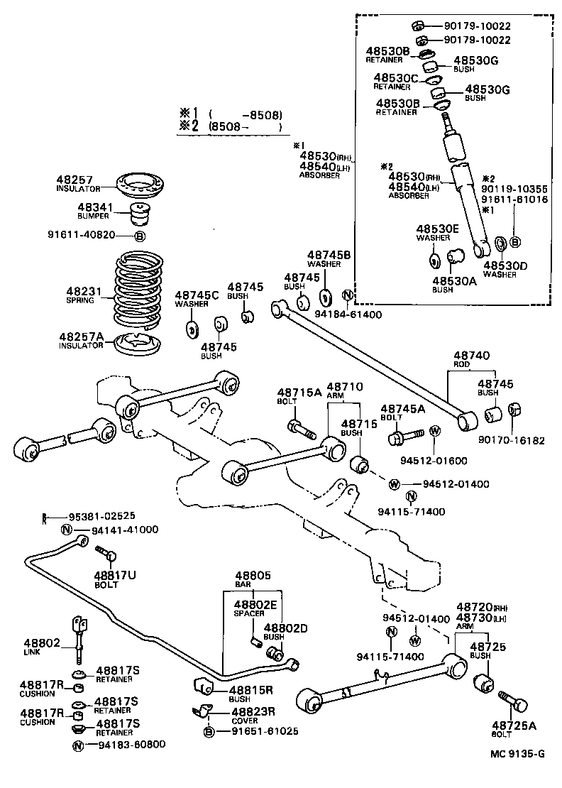 48231-28180 SPRING, COIL, REAR product image