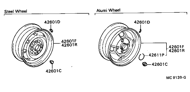 42652-28190 TIRE TUBE SET OR TUBELESS TIRE product image