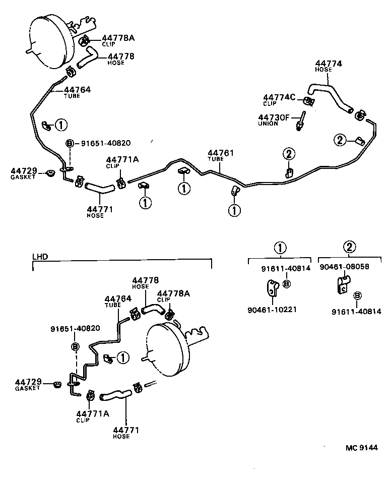 44750-28020 HOSE, UNION TO CHECK VALVE product image
