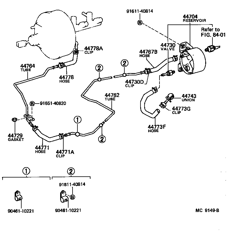 44606-28120 PUSH ROD SUB-ASSY, BOOSTER product image