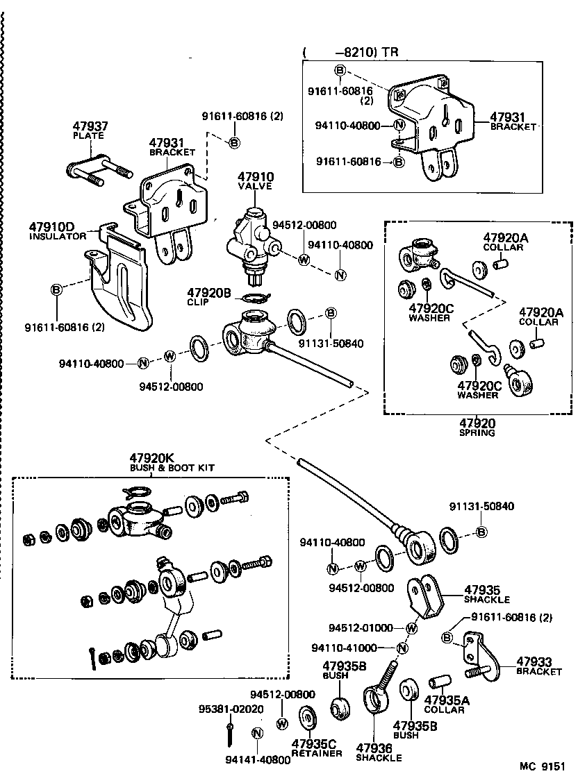 47311-27062 TUBE, FRONT BRAKE, NO.1 product image