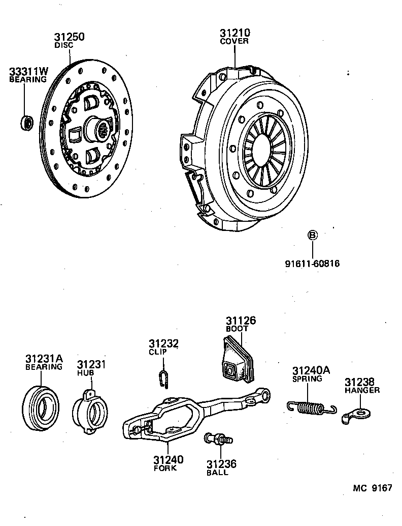 31210-28010 COVER ASSY, CLUTCH product image
