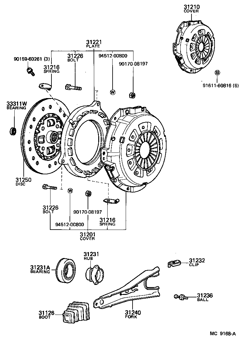 31210-28010 COVER ASSY, CLUTCH product image