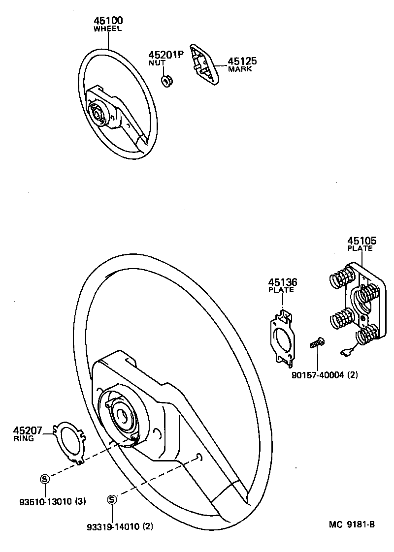 45105-27010 PLATE SUB-ASSY, HORN BUTTON CONTACT, NO.1 product image