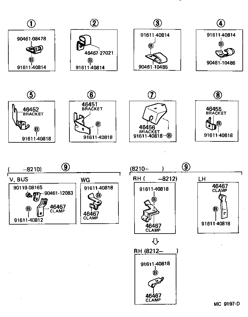 46101-26050 HANDLE SUB-ASSY, PARKING BRAKE CONTROL product image