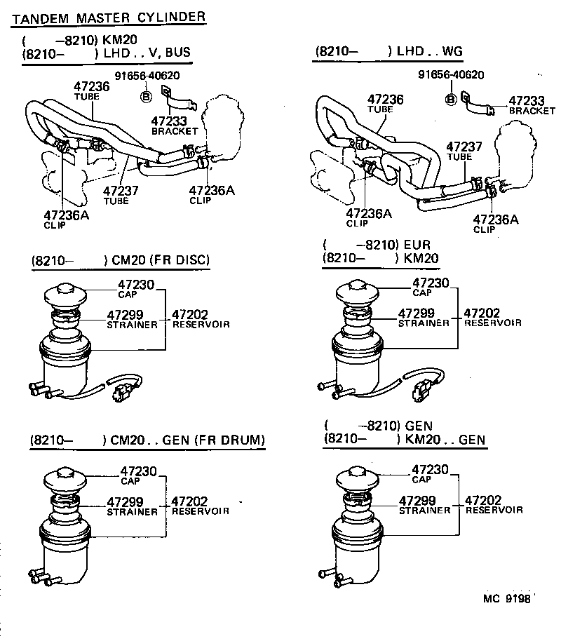 04493-27040 CYLINDER KIT, BRAKE MASTER product image