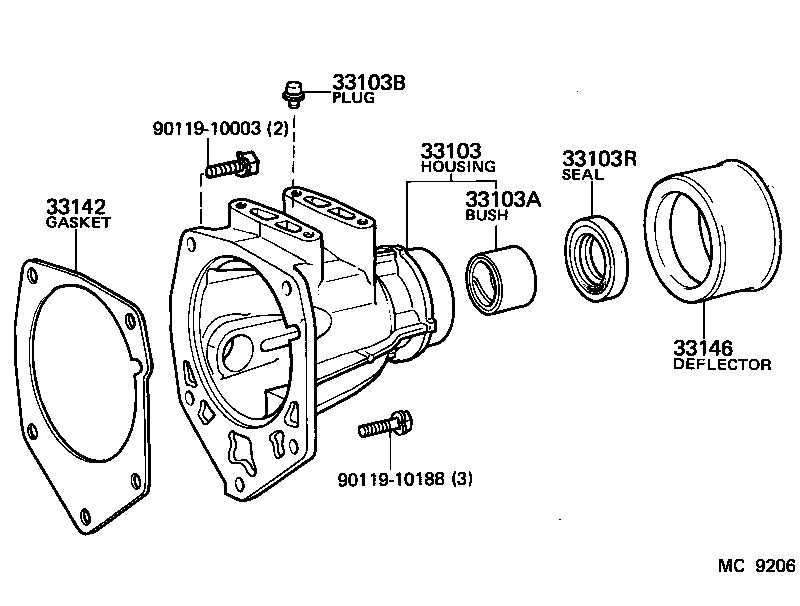 33124-28010 RECEIVER, CASE COVER OIL(MTM) product image