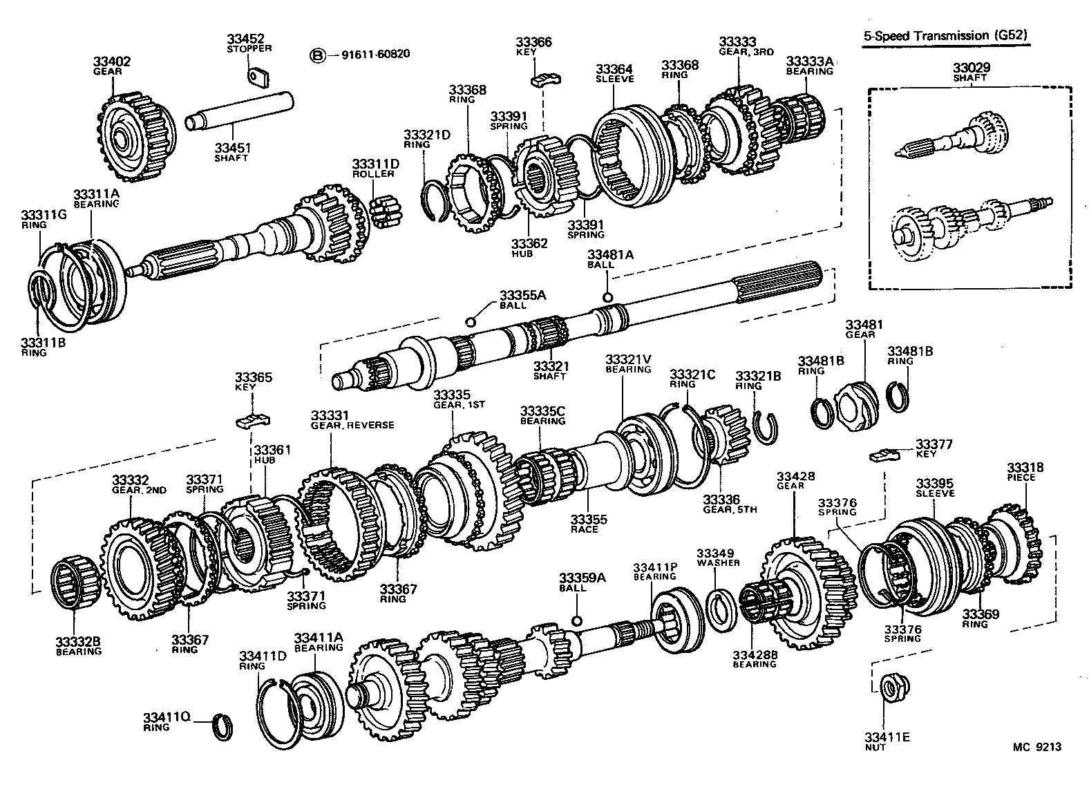 33034-35010 GEAR, 3RD product image