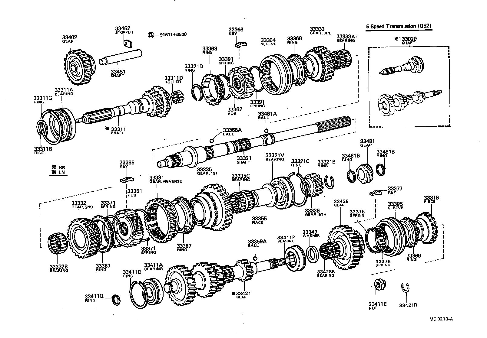 90365-32005 BEARING (FOR INPUT SHAFT FRONT) product image