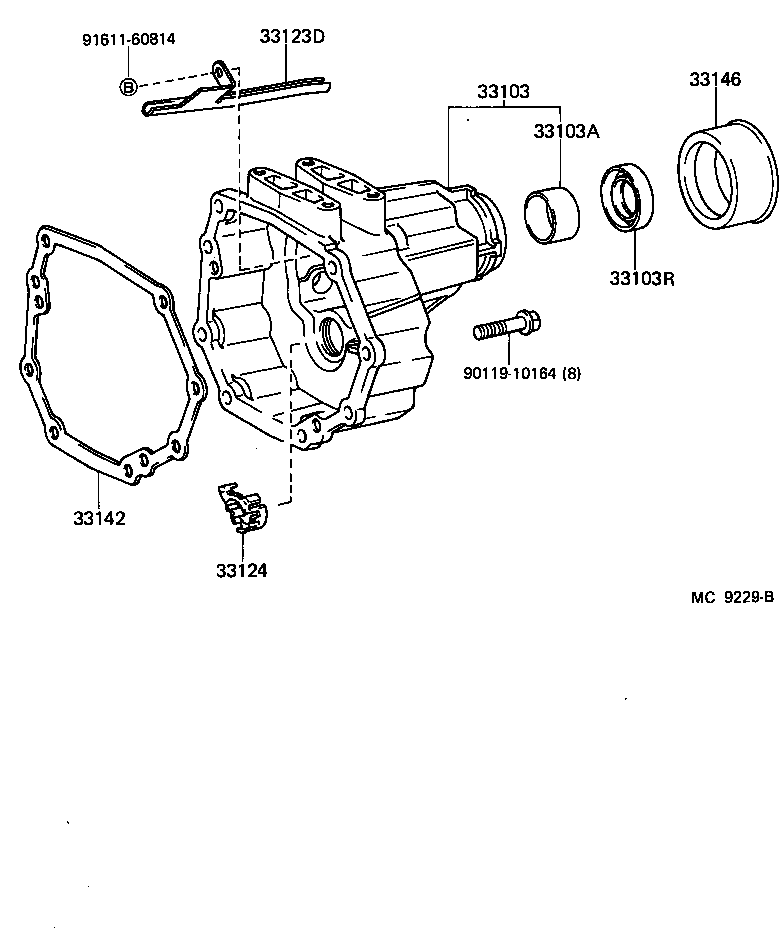 33103-26901 HOUSING SUB-ASSY, EXTENSION(MTM) product image