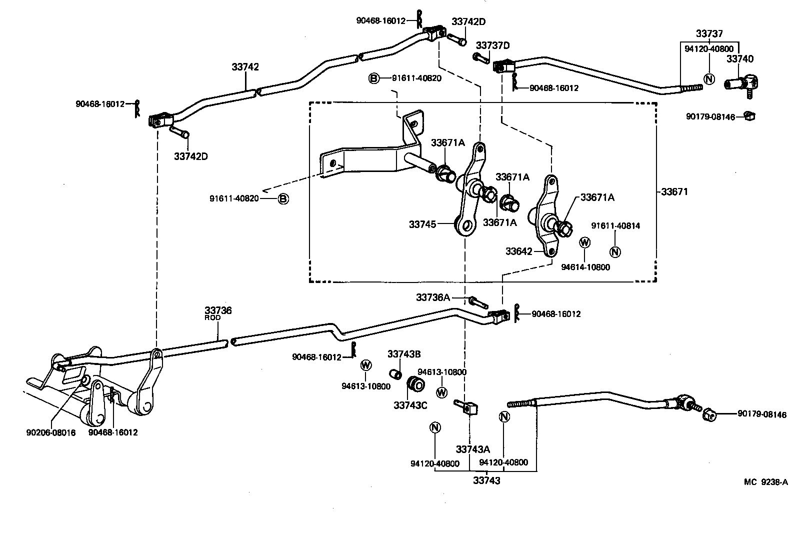 33503-26051 LEVER SUB-ASSY, SHIFT(FOR COLUMN SHIFT) product image