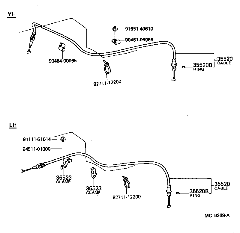 35572-26010 LEVER, TRANSMISSION CONTROL SHAFT, RH product image
