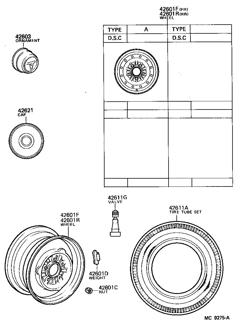 42601-26170 WHEEL, DISC (FOR FRONT) product image