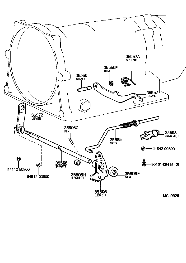 35523-28010 CLAMP, THROTTLE CABLE product image