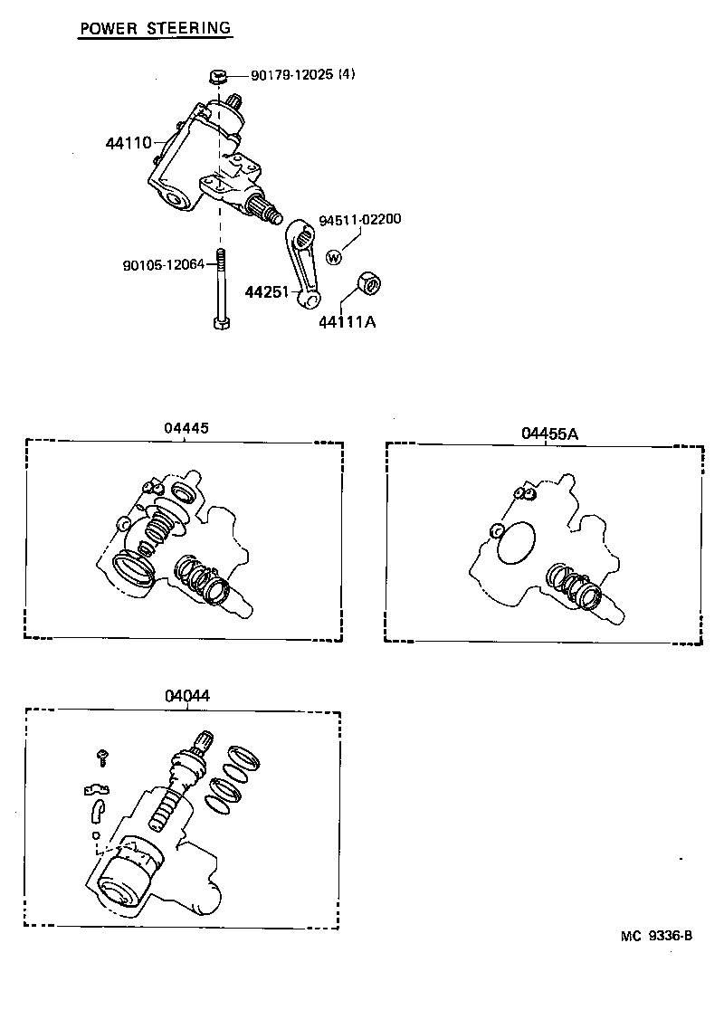 04044-26030 WARM KIT, POWER STEERING product image