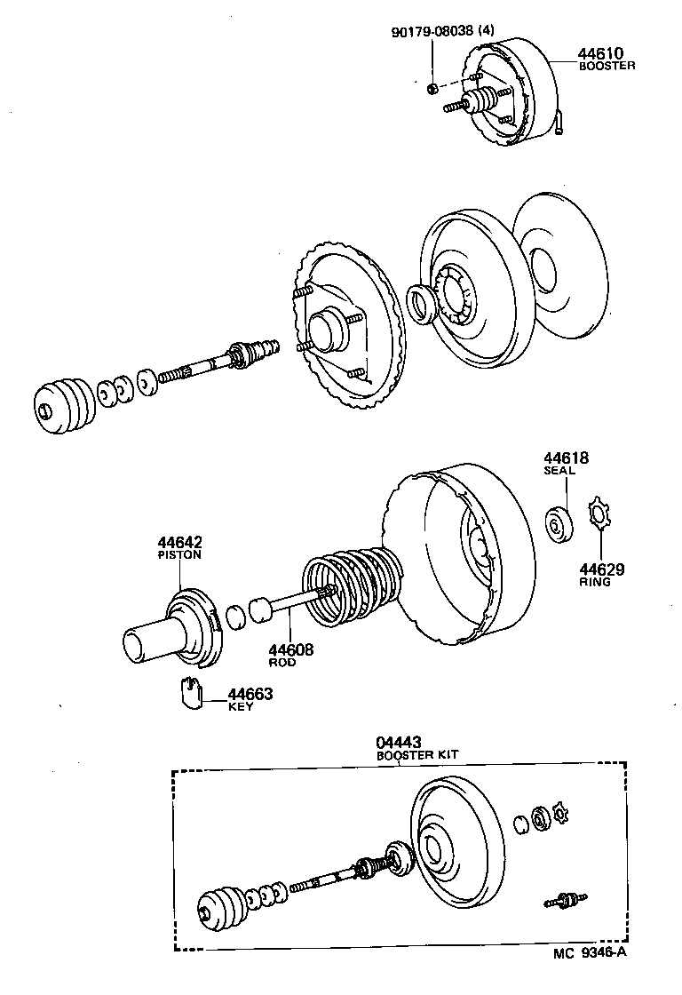44758-26020 BRACKET, VACUUM CHECK VALVE product image