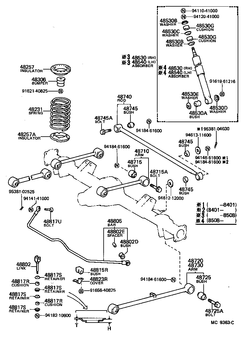 48046-26060 SEAT SUB-ASSY, SPRING U BOLT, RH product image