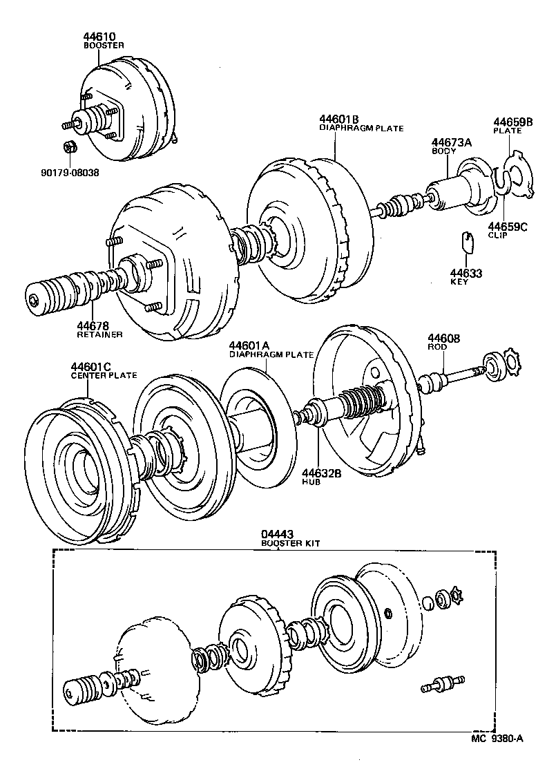 44758-26020 BRACKET, VACUUM CHECK VALVE product image