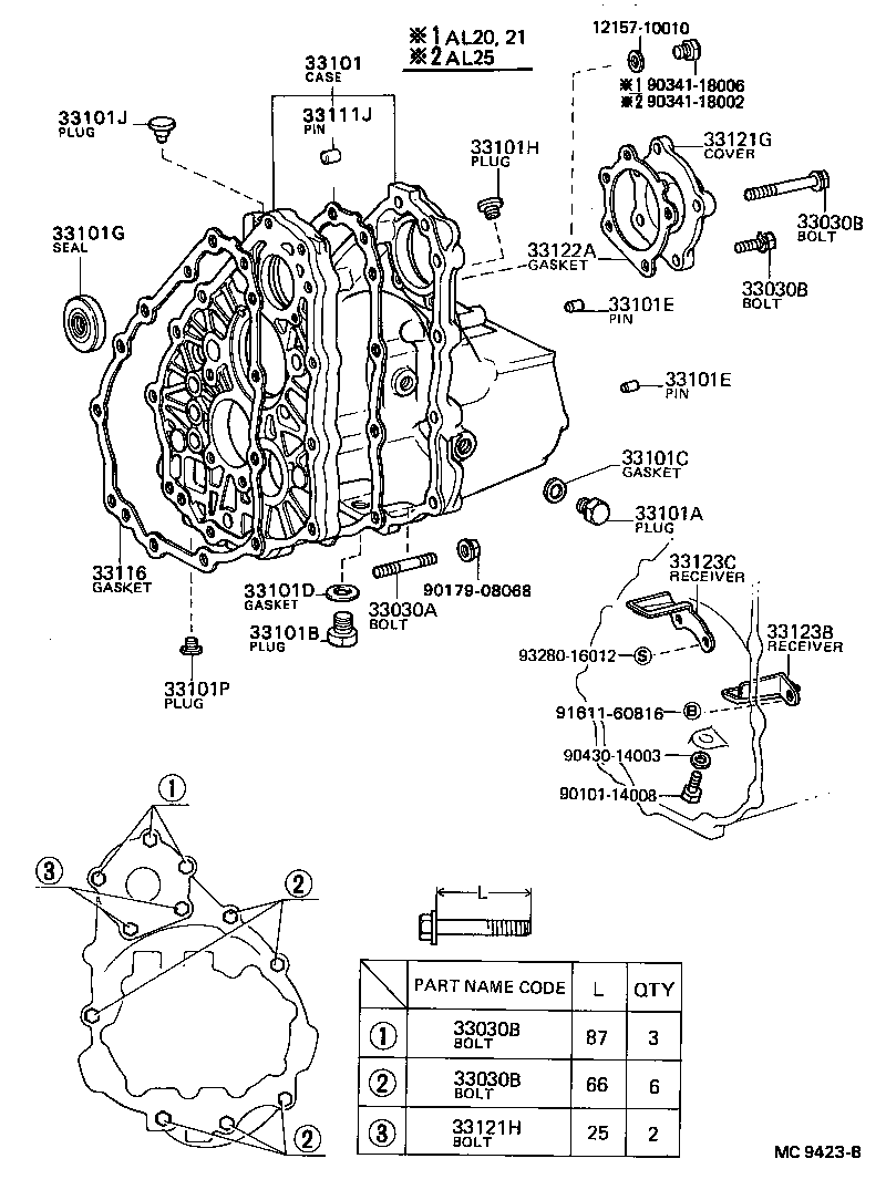 33101-16030 CASE SUB-ASSY, MANUAL TRANSMISSION product image