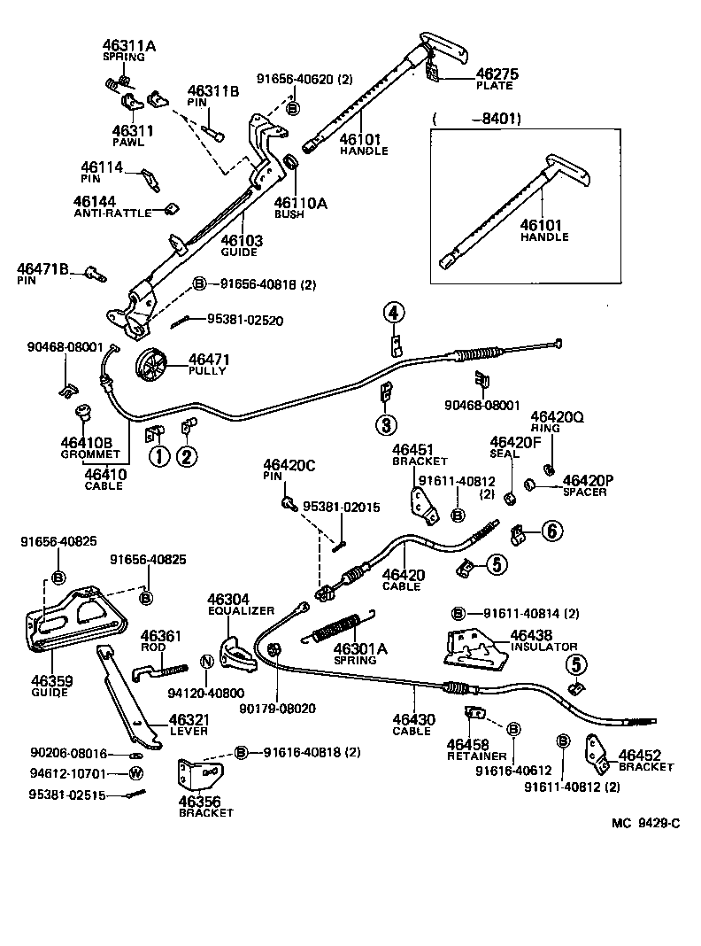 46356-26050 BRACKET, EQUALIZER SUPPORT product image