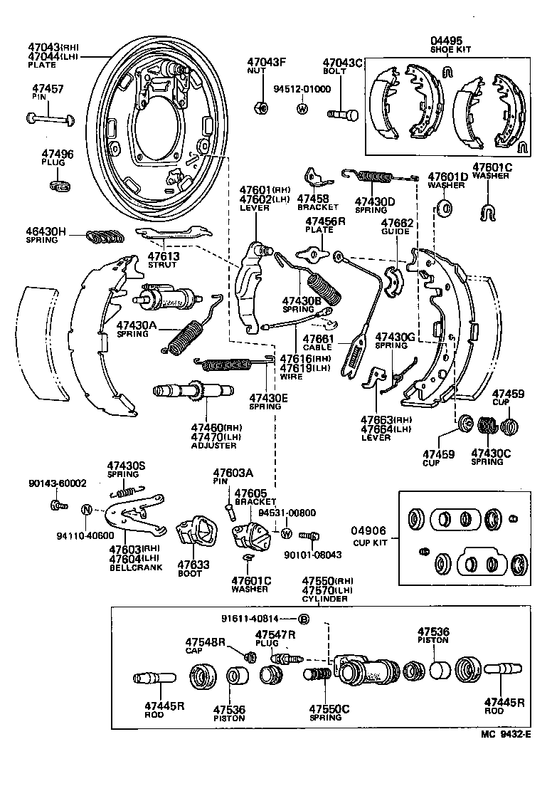 04474-60010 CYLINDER KIT, REAR WHEEL product image