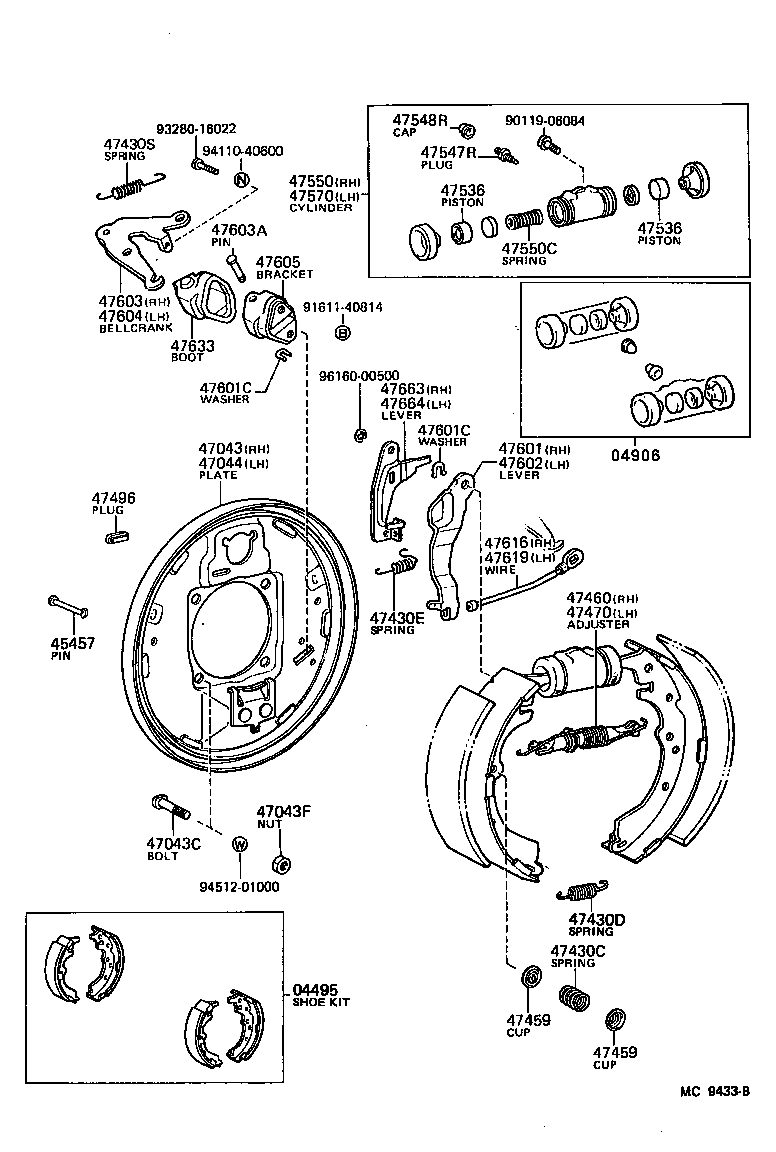 04474-60010 CYLINDER KIT, REAR WHEEL product image