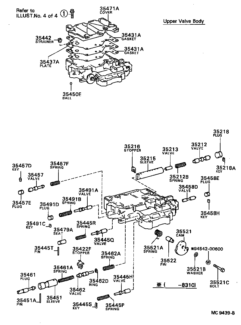35432-20120 PLATE, VALVE BODY, NO.1 product image
