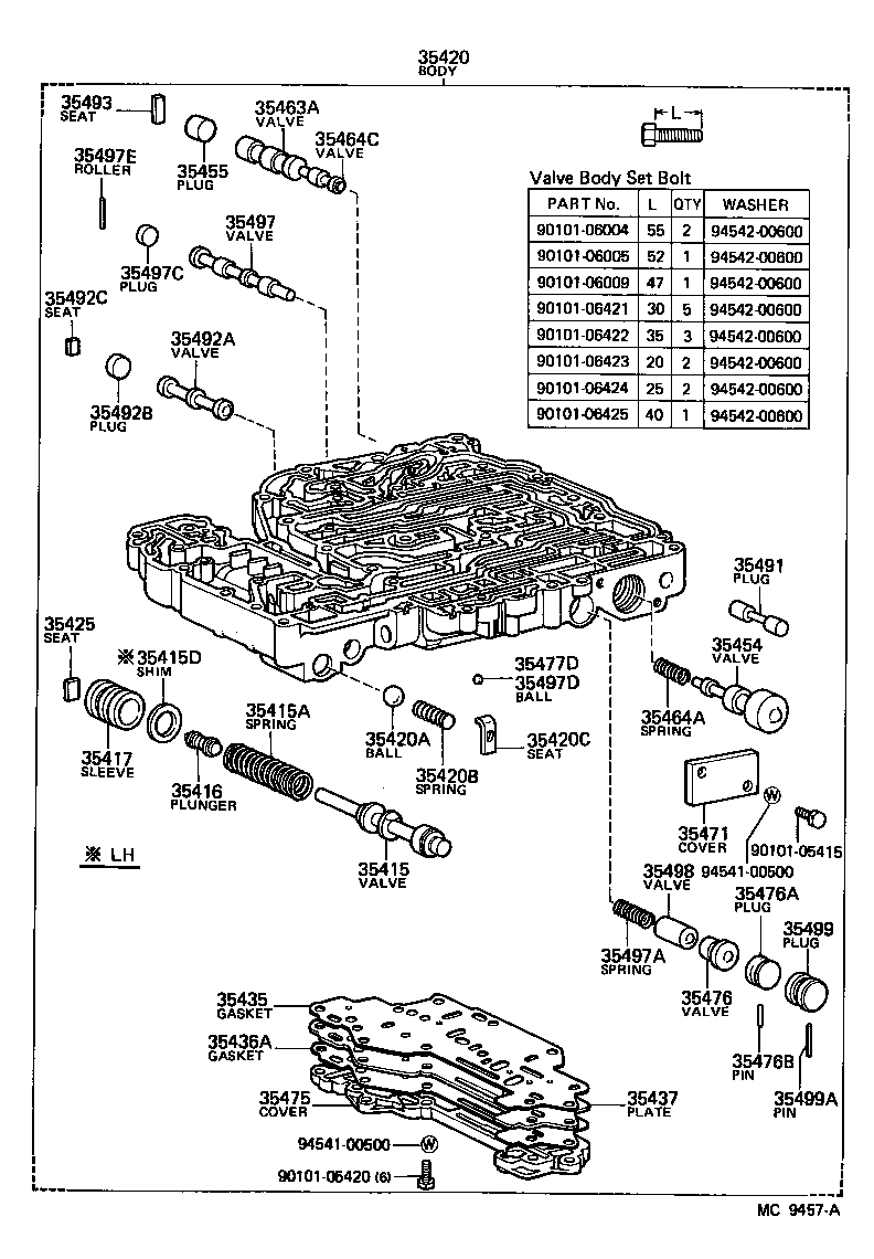 35420-26110 BODY ASSY, LOWER VALVE product image