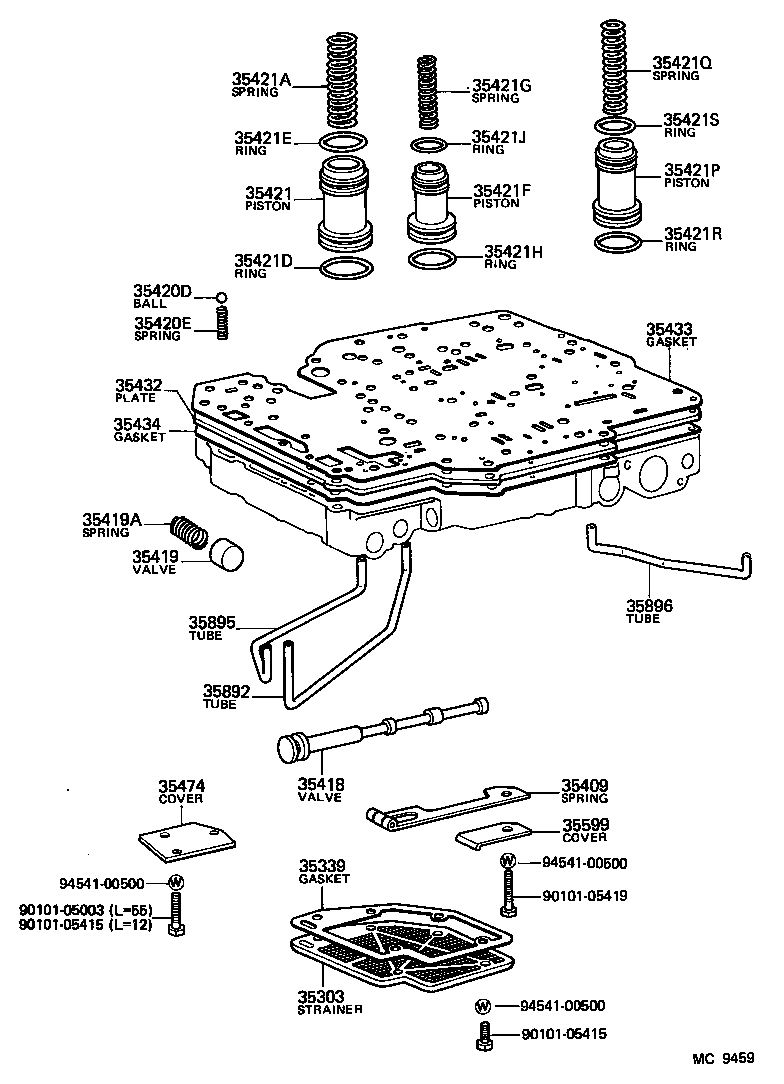 35432-26012 PLATE, VALVE BODY, NO.1 product image