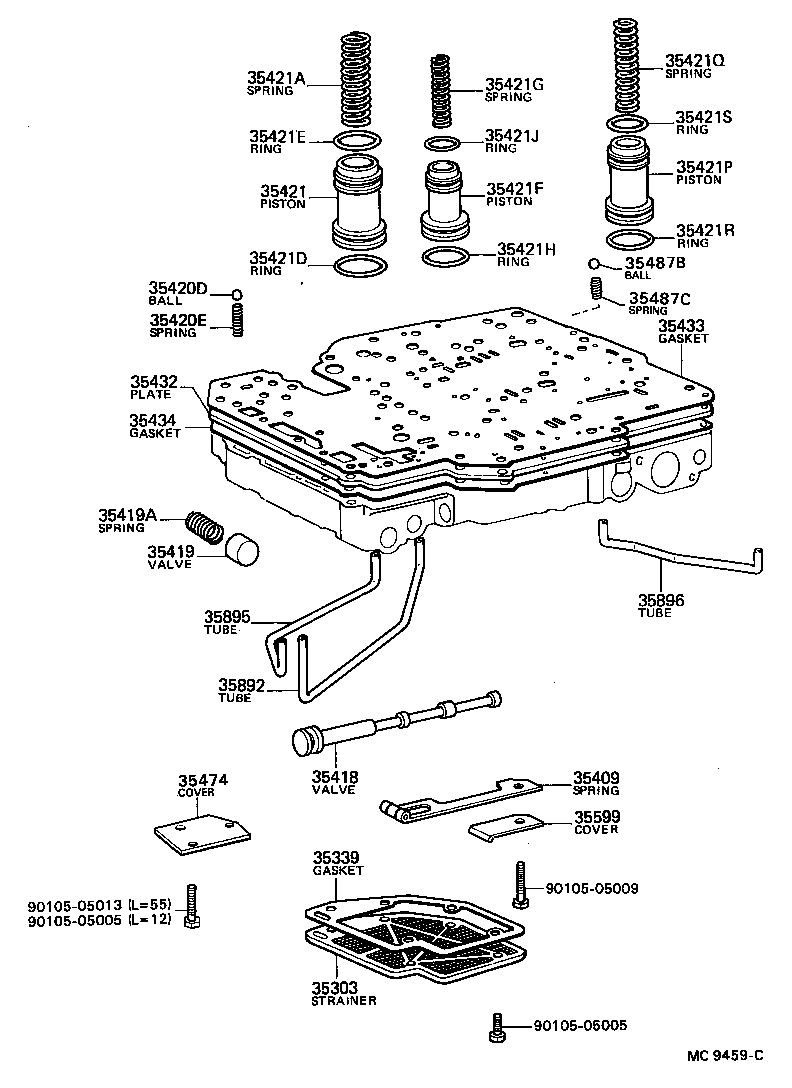 90501-27010 SPRING, COMPRESSION (FOR ACCUMULATOR PISTON NO.2) product image